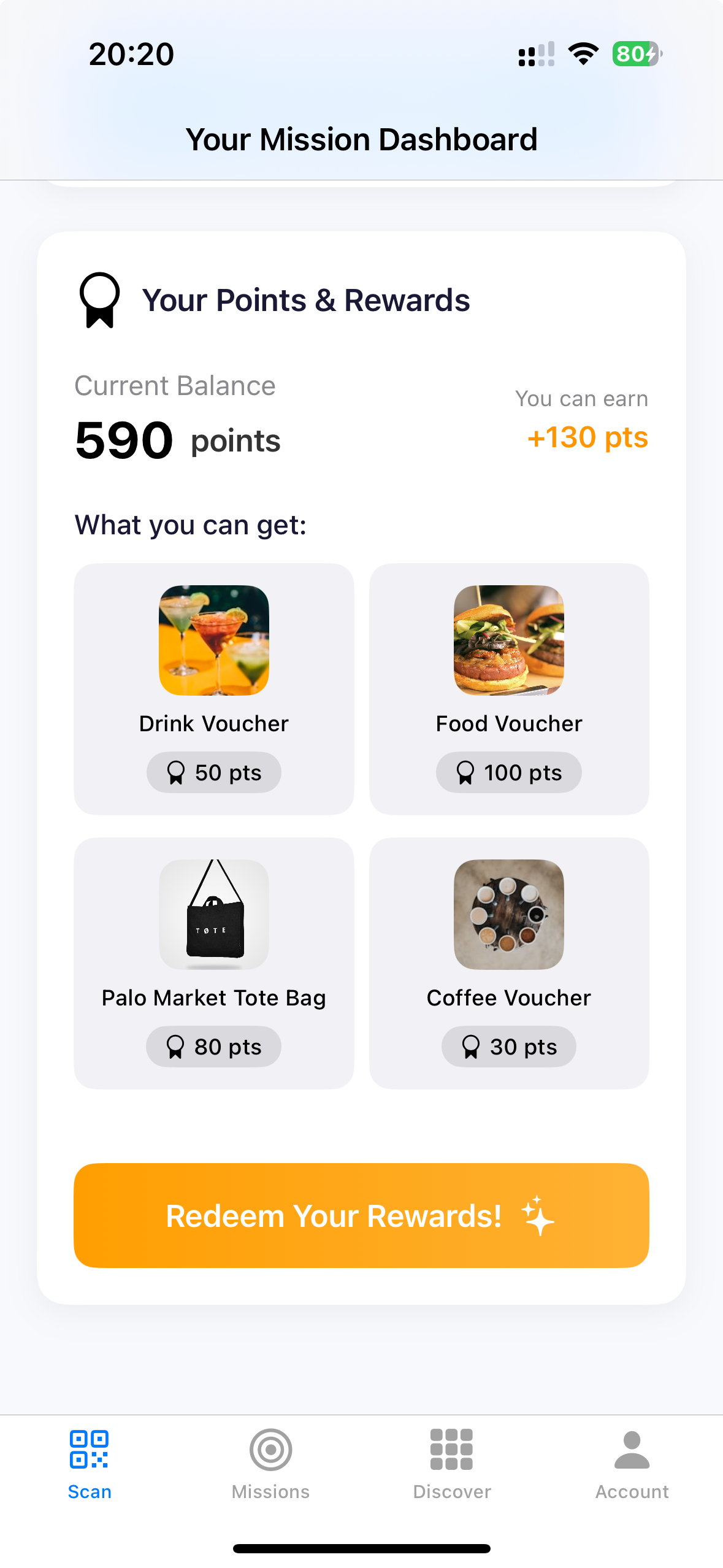 Redeem Rewards Screenshot